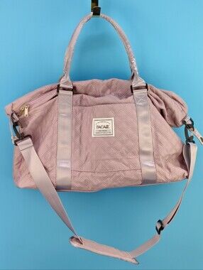 Baggallini Quilted Dusty Pink Travel Bag with Adjustable Strap